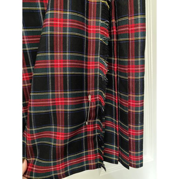 Vintage Lochard of Scotland Tartan Plaid Skirt/Kilt 3 X - Picture 5 of 8